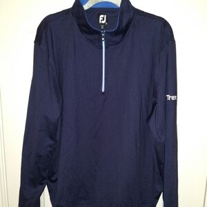 FootJoy FJ Blue Quarter Zip Pullover Men's sz XL Boise Cascade Logo